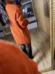 Turuncu balıkcı tunik