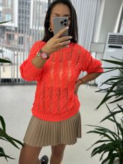 Orj Marka Örme Turuncu Triko