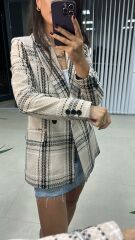 Mink Black Transitional Tweed Jacket