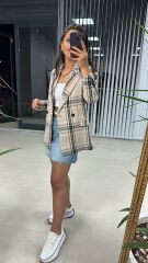 Mink Black Transitional Tweed Jacket