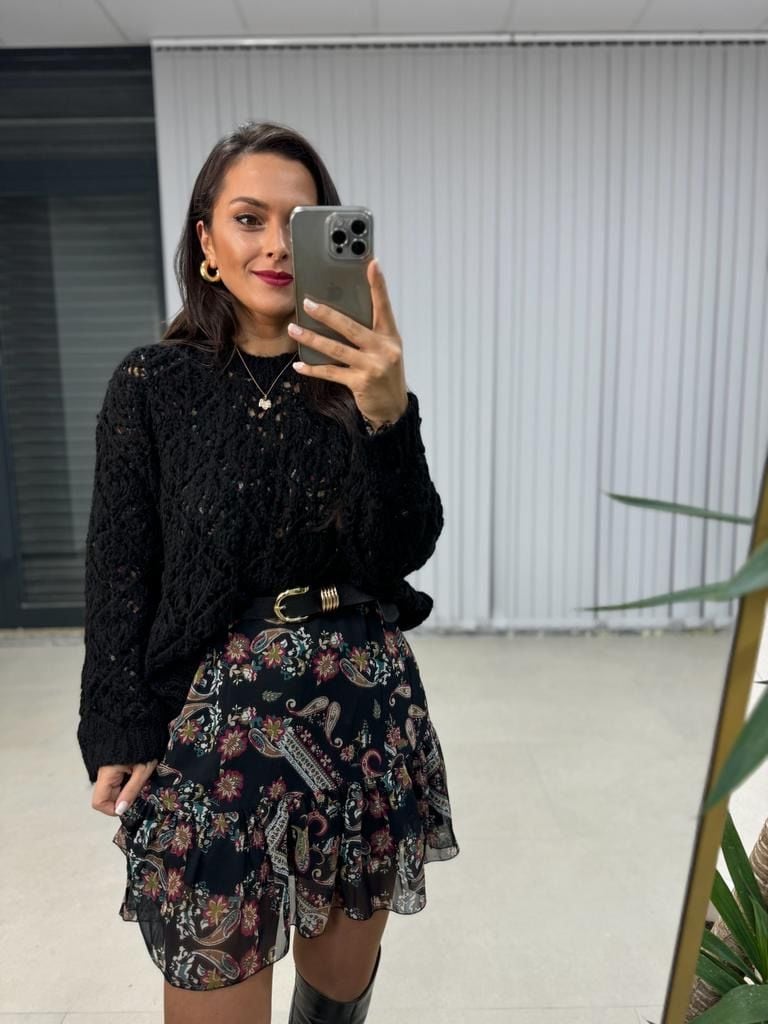 Ringed Gold Black Belt