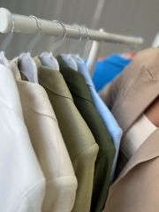 Foo New Beyaz Keten Blazer Ceket