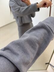 Orj Marka Gri Selanik Etekli Takım