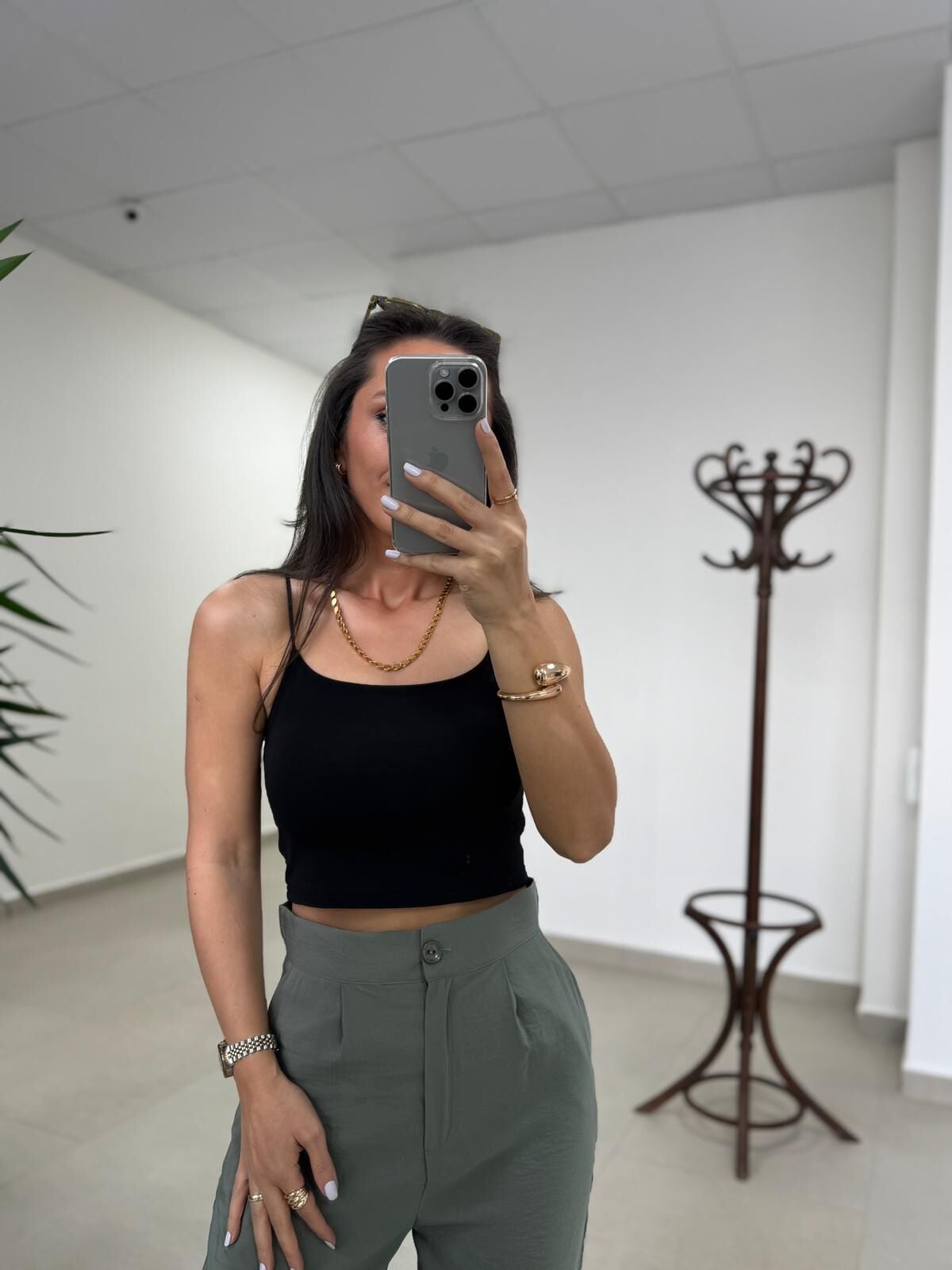 İv 1001 Siyah Crop