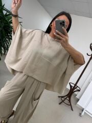 Fp 51249 Pamuk Keten Bohem Taş Takım