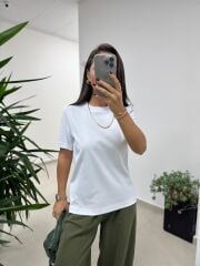 Massi Beyaz Kısa Kol Tişört