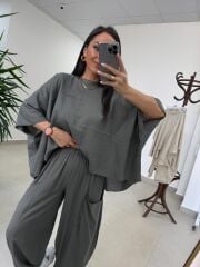 Fp 51249 Pamuk Keten Bohem Haki Takım