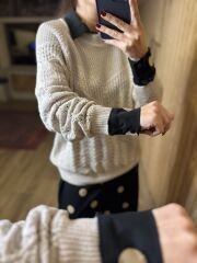 Orj marka taş örgü kazak