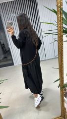 Dr 2427 Orange Stripe Transitional Sweat Poplin Dress