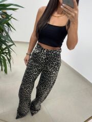 Spt 1071 Leopar Palazzo Pantolon