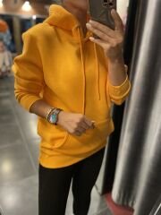 Zr üç iplik turuncu sweat
