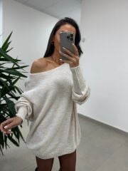 Mz 22749 Ekru Triko Kazak