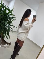 Mz 22749 Ekru Triko Kazak