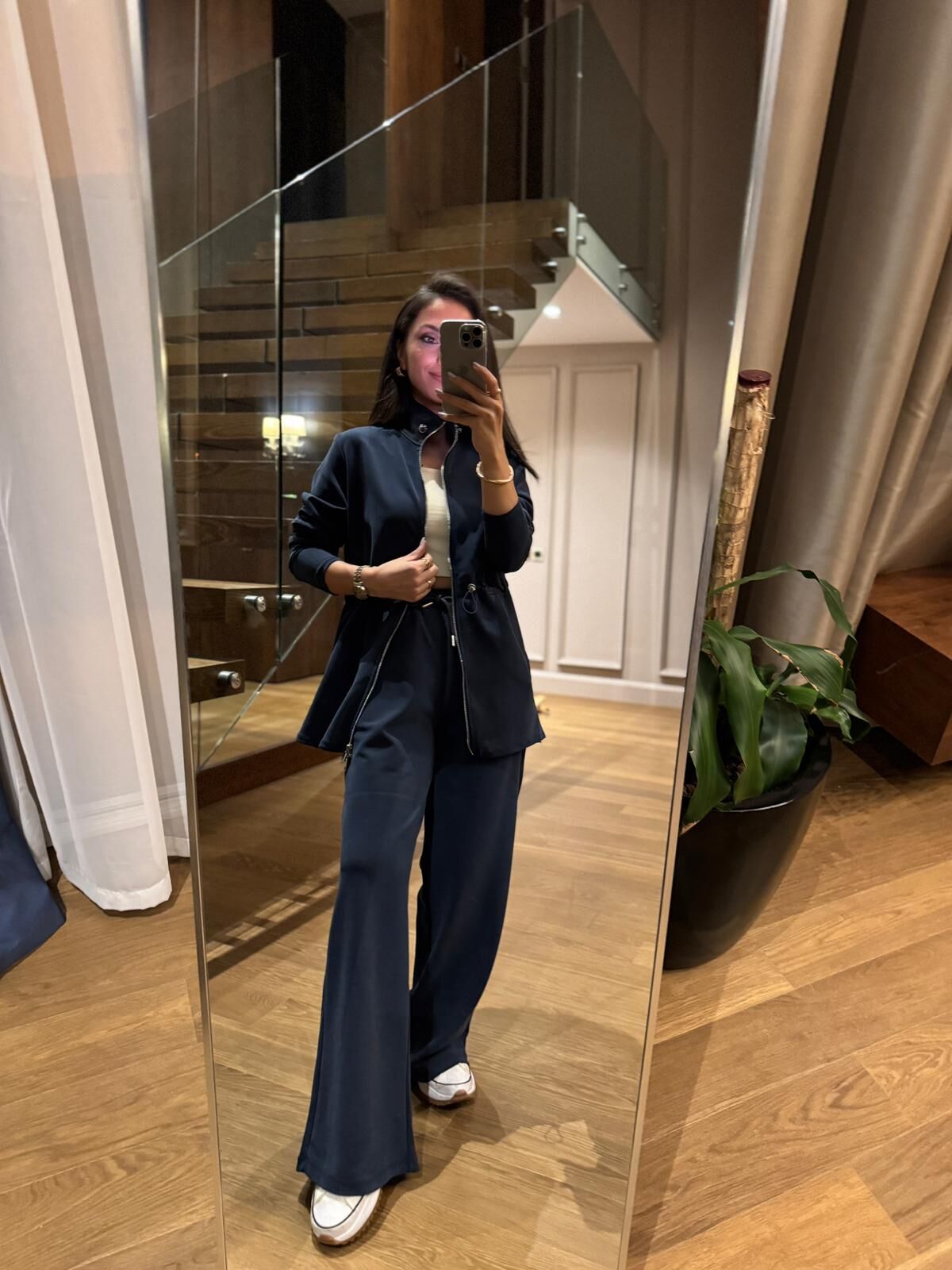 La 25185 Kapitone Bel Lastik Detaylı Laci Takım