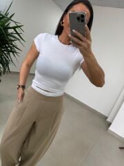 İv 24173 Kısa Kollu Pamuklu Beyaz Tişört