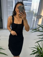 Maroken Siyah Elbise