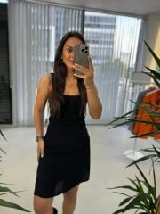 Maroken Siyah Elbise