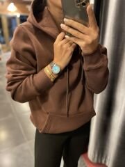 Zr üç iplik kahve sweat