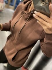 Zr üç iplik kahve sweat