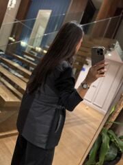 La 25185 Kapitone Bel Lastik Detaylı Antrasit Takım