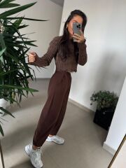 Dm 4003 Kahve Şalvar Pantolon