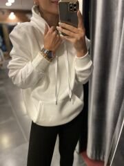 Zr üç iplik beyaz sweat