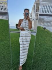 Sv 024325 Vizon Zikzaklı Etekli Triko Takım