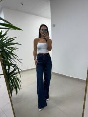 Spt 1077 Palazzo Laci Denim Pantolon