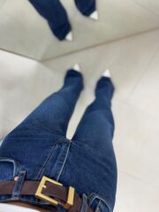 Spt 1077 Palazzo Laci Denim Pantolon