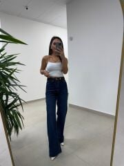 Spt 1077 Palazzo Laci Denim Pantolon