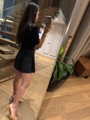 Rn 37210 Kendinden Kemerli Ekoseli Laci Şort Etek