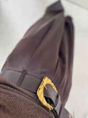 Fp 51267 Kendinden Kemerli Saten Kahve Palazzo Pantolon