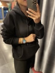 Zr three thread black sweat