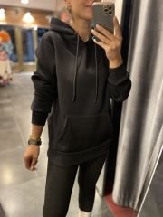 Zr three thread black sweat