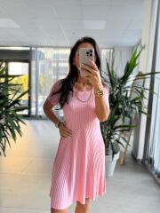 Sv 024314 Pembe Triko Elbise