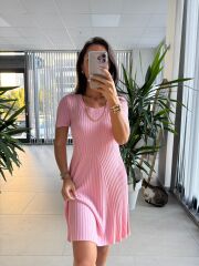 Sv 024314 Pembe Triko Elbise