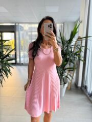 Sv 024314 Pembe Triko Elbise