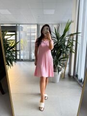 Sv 024314 Pembe Triko Elbise