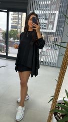 Tasarım Turuncu Şeritli Sweat