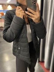 Siyah şişme mont