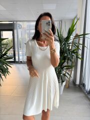 Sv 024314 Ekru Triko Elbise