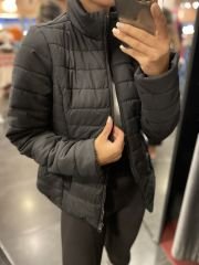 Siyah şişme mont