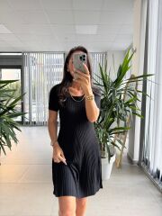 Sv 024314 Siyah Triko Elbise