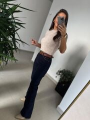 Dv 10651 Yumoş Kısa Kollu Vizon Kazak