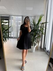 Sv 024314 Siyah Triko Elbise