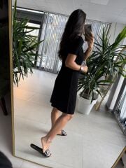 Sv 024314 Siyah Triko Elbise