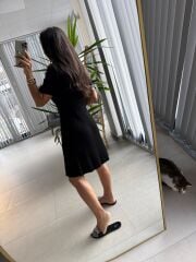 Sv 024314 Siyah Triko Elbise