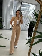 Art. Atlas Yelekli Camel Takım