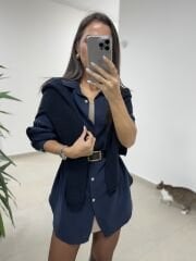 Ms 79377 Laci Oversize Gömlek