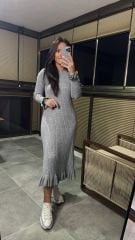 Gray Sleeveless Knit Dress 9876